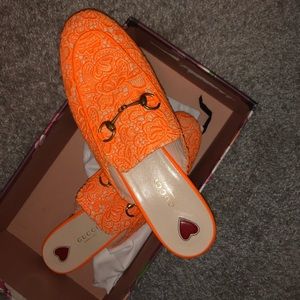 Gucci Orange Horsebit Princetown